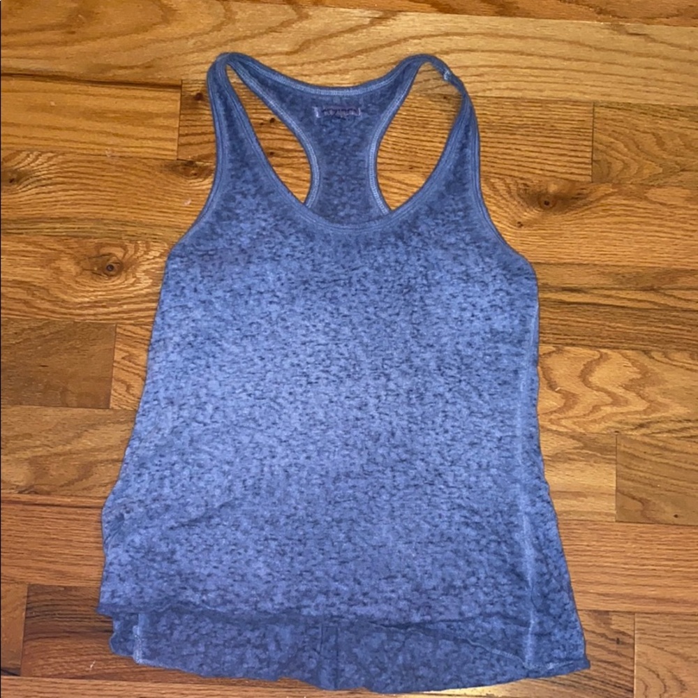 Blue athletic tank top